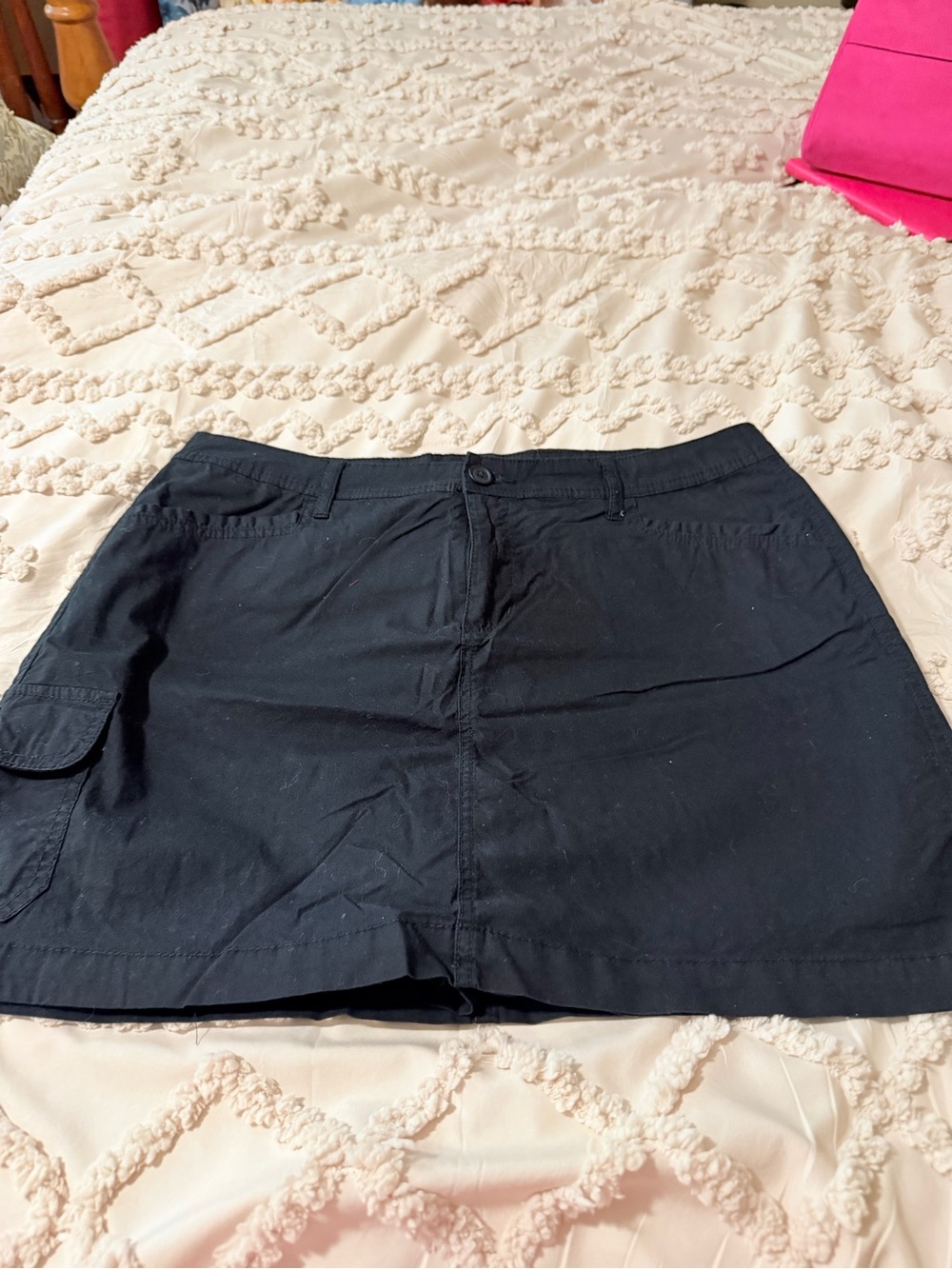 St. John's Bay Black Cotton Skort with Tag